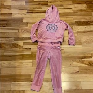 Girls velour sweatsuit